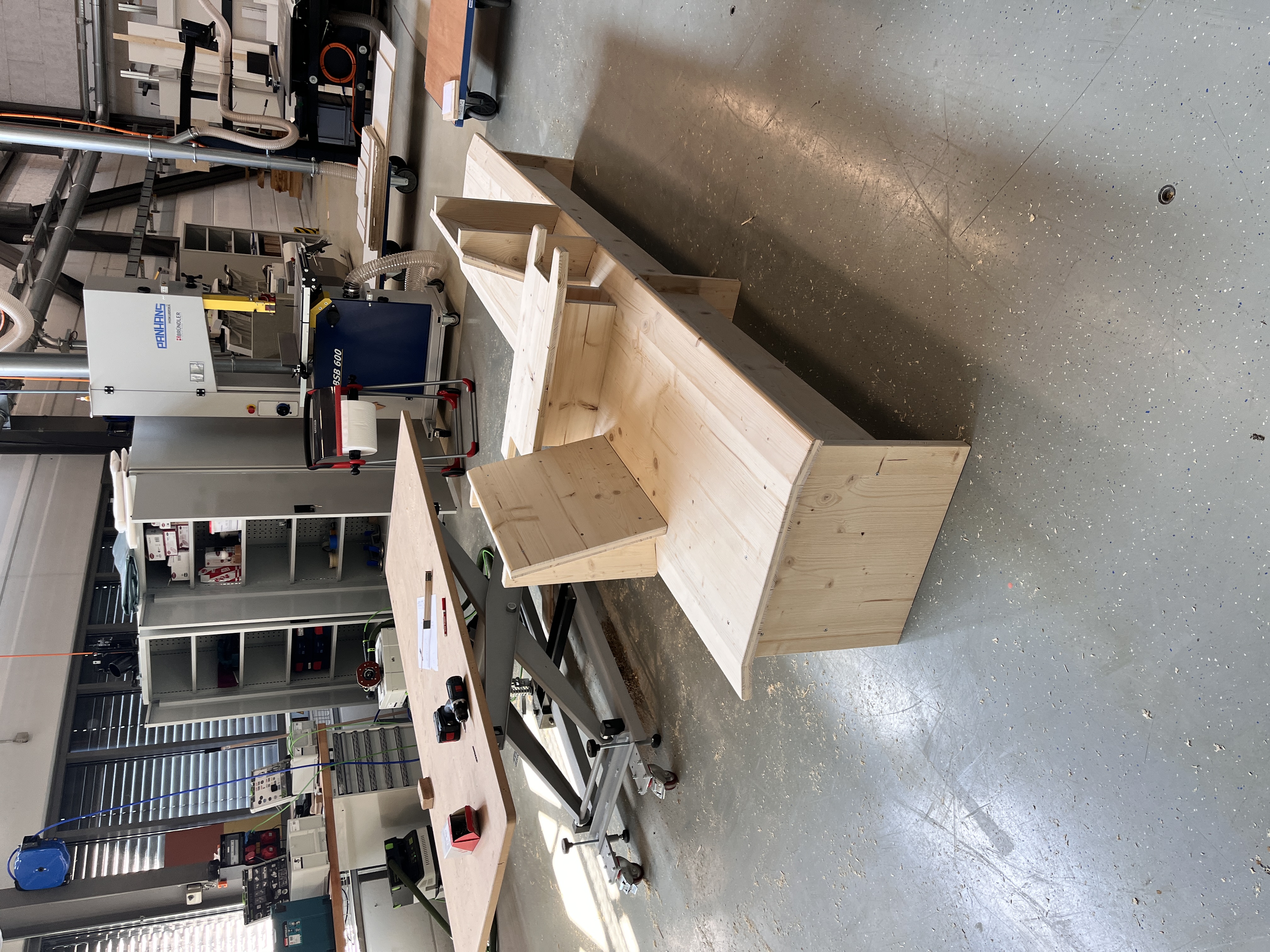 Bänkli Muri — Holzprototyp in der Werkstatt