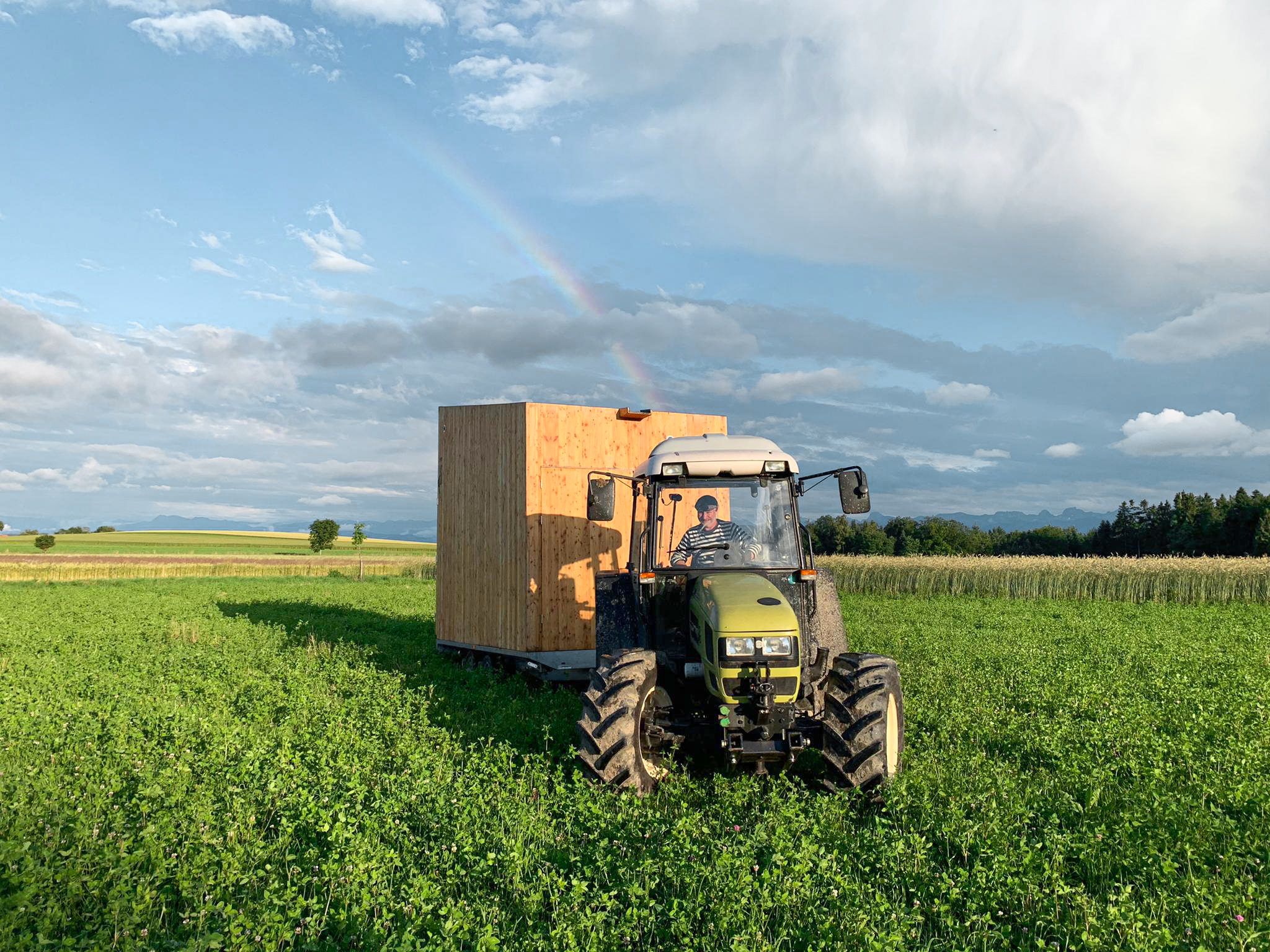 mySaess Transport mit Traktor