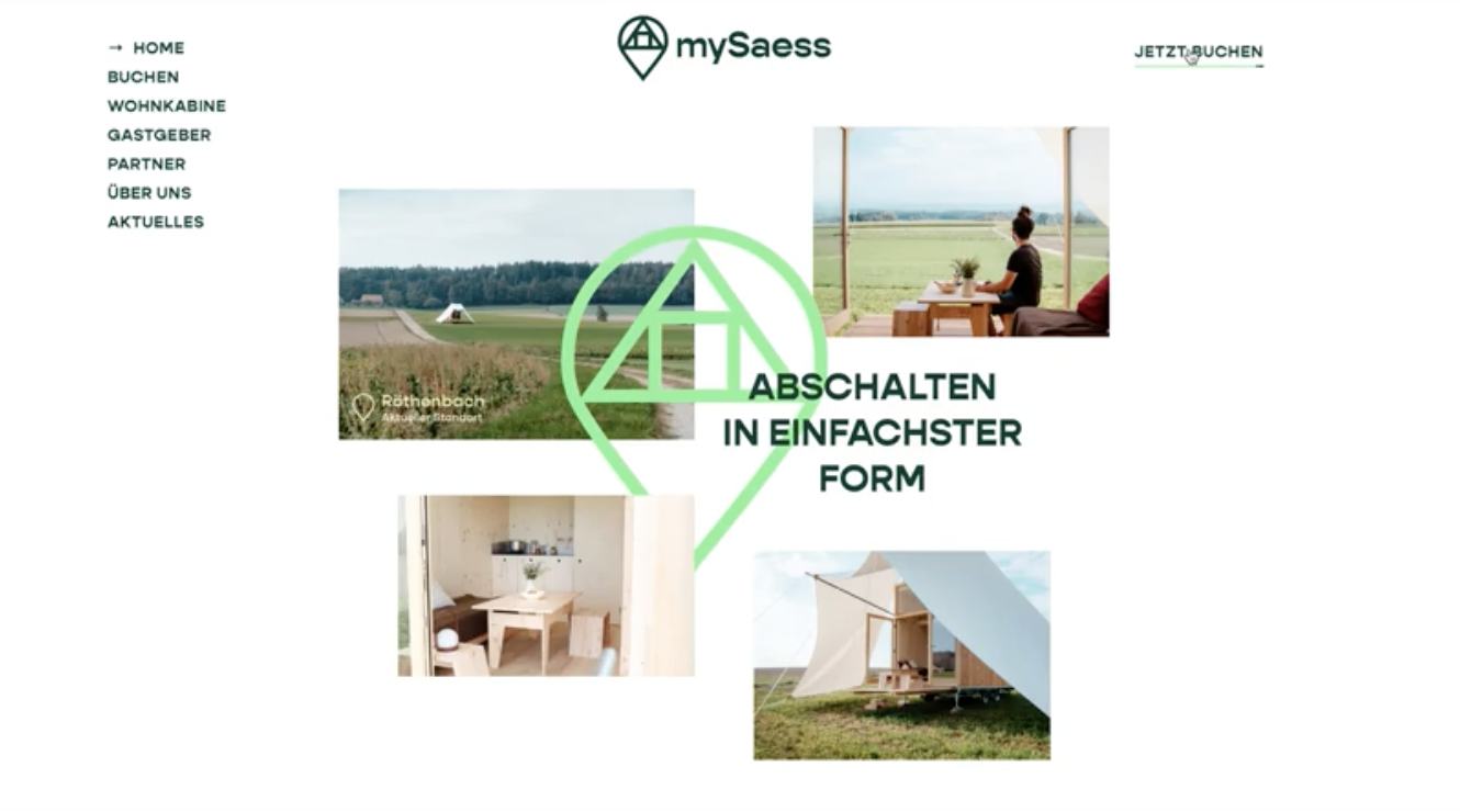 mySaess Website — Startseite